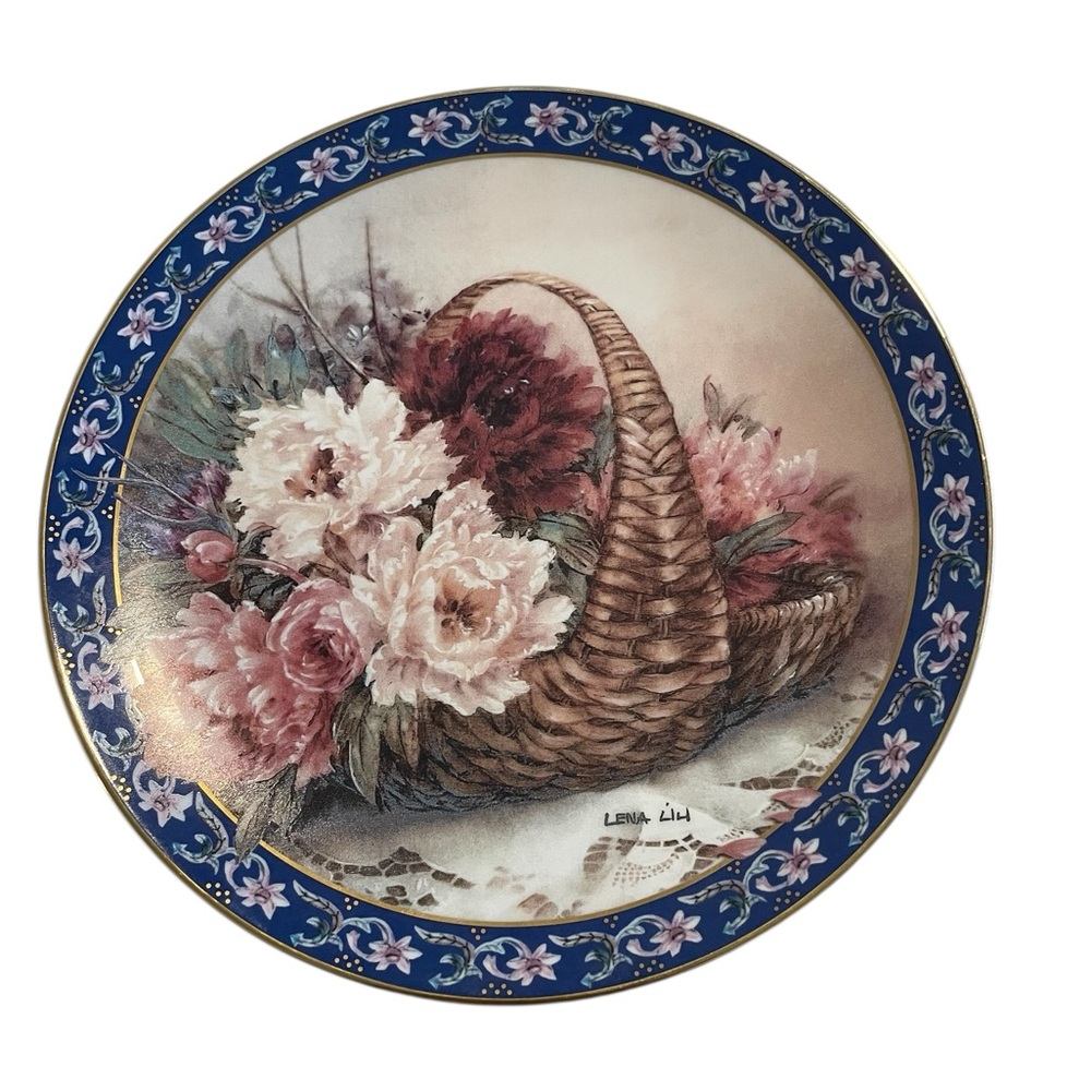 Lena Liu Vintage Limited Edition Plate Collection “Peonies”